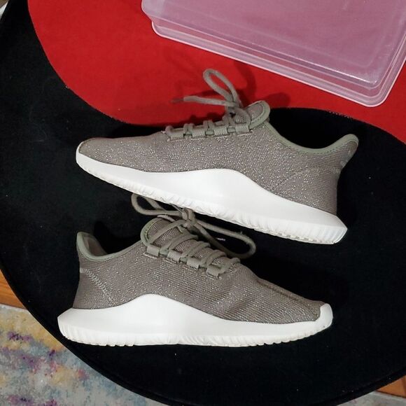 Adidas Tubular Shadow Green Glitter Size 7 - Picture 2 of 12